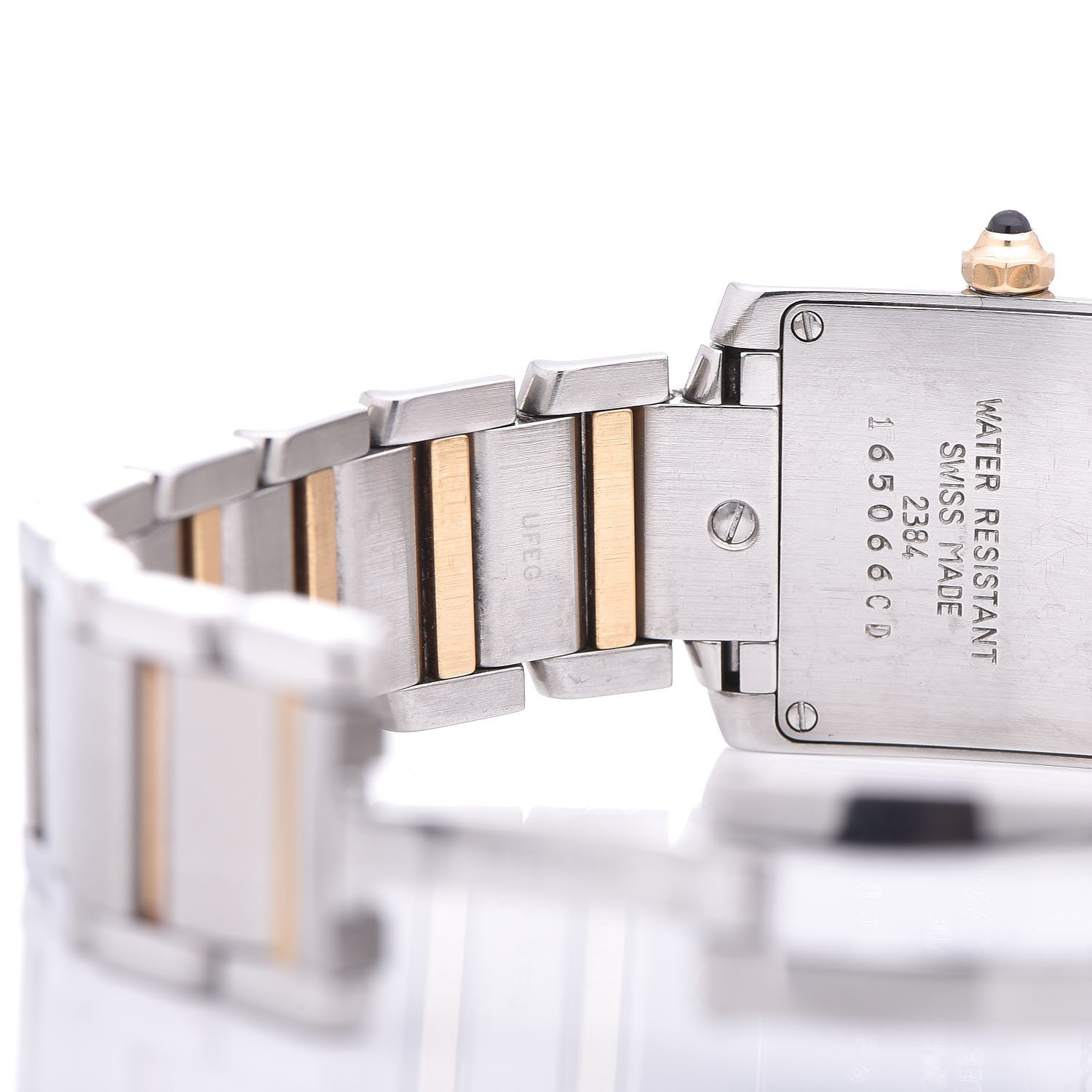 Cartier Stainless Steel 18K Yellow Gold 20mm Tank Francaise Quartz Watch 8 of 9