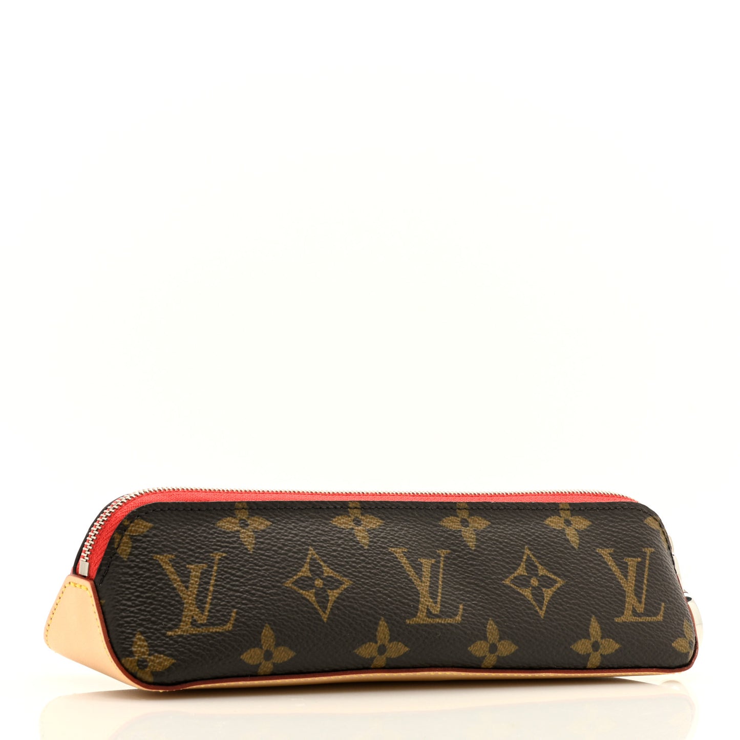 Monogram Elizabeth Pencil Pouch Red