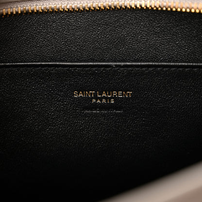 Saint Laurent Calfskin Small Monogram Cabas Fog 6 of 10