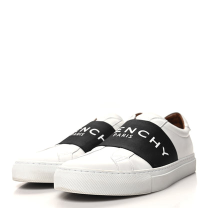Givenchy Calfskin Band Logo Mens Urban Street Sneakers 43 White Black 3 of 8