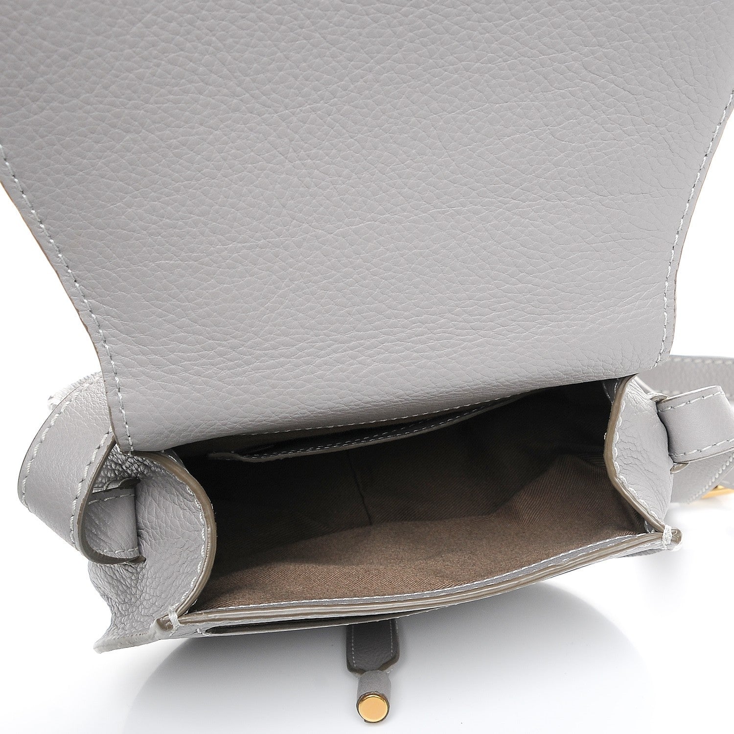 Chloe Calfskin Mini Marcie Round Crossbody Bag Cashmere Grey 5 of 7