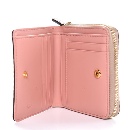 MCM Visetos Rabbit Zip Around Wallet Pink 6 of 10