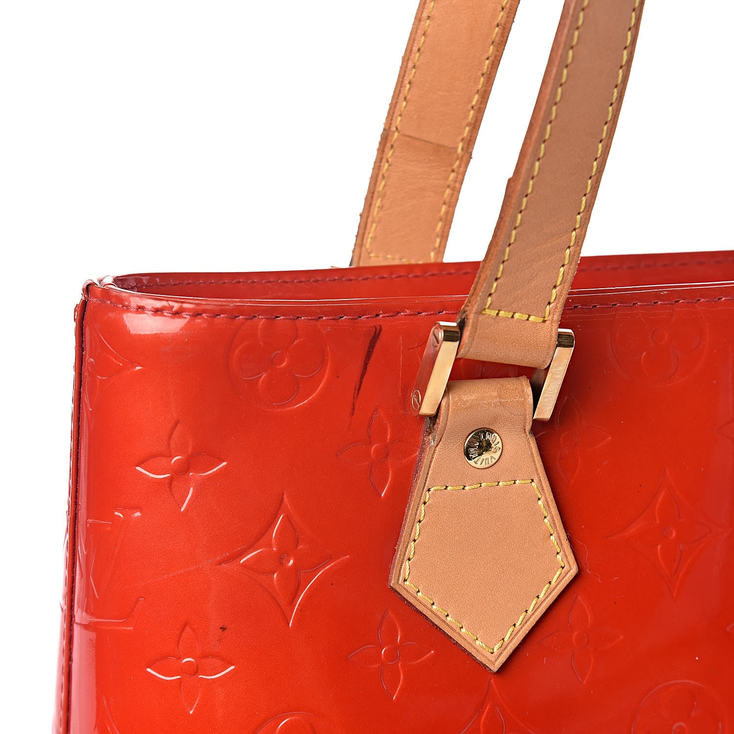 Louis Vuitton Vernis Houston Red 10 of 14