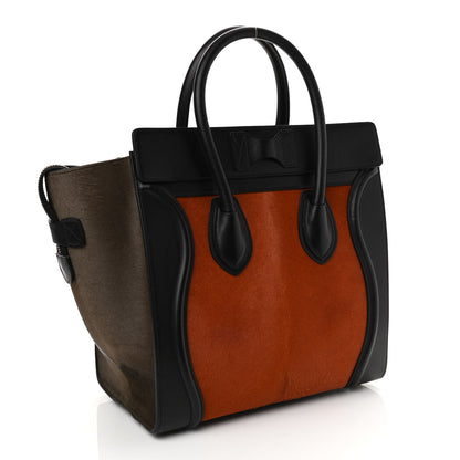 Celine Pony Hair Mini Luggage Brick 3 of 10