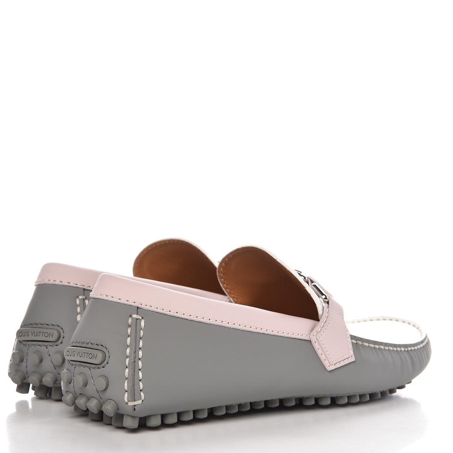 Rubber Mens Hockenheim Mocassins 6 Grey Pink