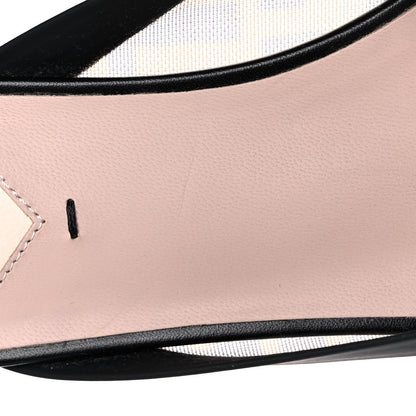 Fendi Technical Mesh Vitello FF Colibri Flat Mules 38 Tobacco Moro Black 10 of 10