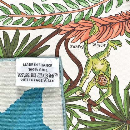 Hermes Silk Le Jardin Des Peintres Double Face Scarf 90 4 of 4