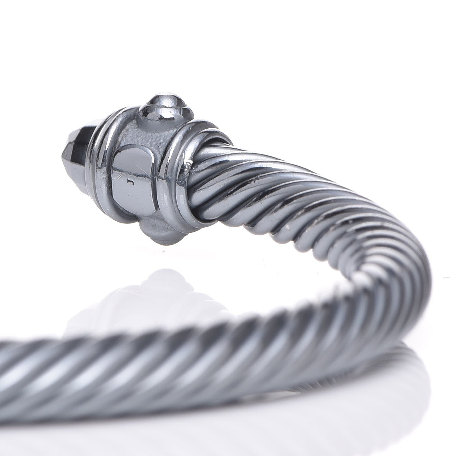 David Yurman Darkened Sterling Silver 5mm Renaissance Bracelet 5 of 6