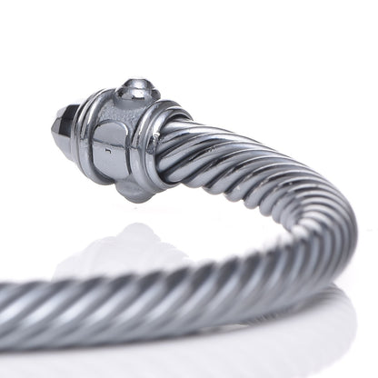David Yurman Darkened Sterling Silver 5mm Renaissance Bracelet 5 of 6