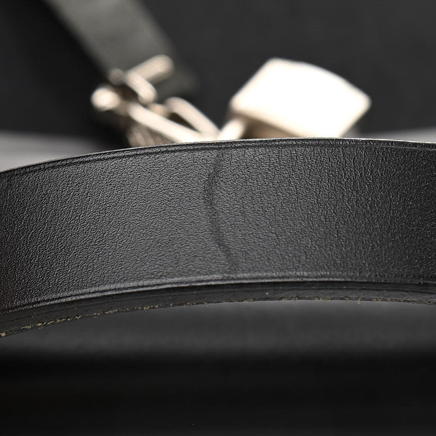 Hermes Toile Officier Vache Calfskin Herbag 39 GM Black 17 of 19
