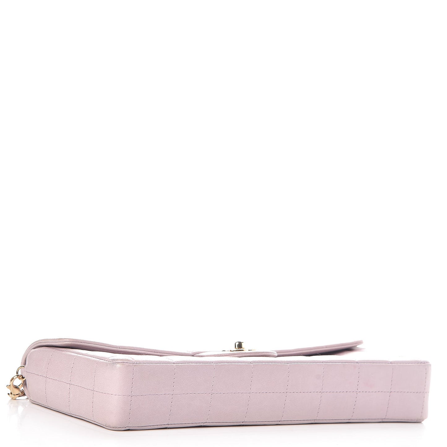 Lambskin East West Chocolate Bar Flap Pink