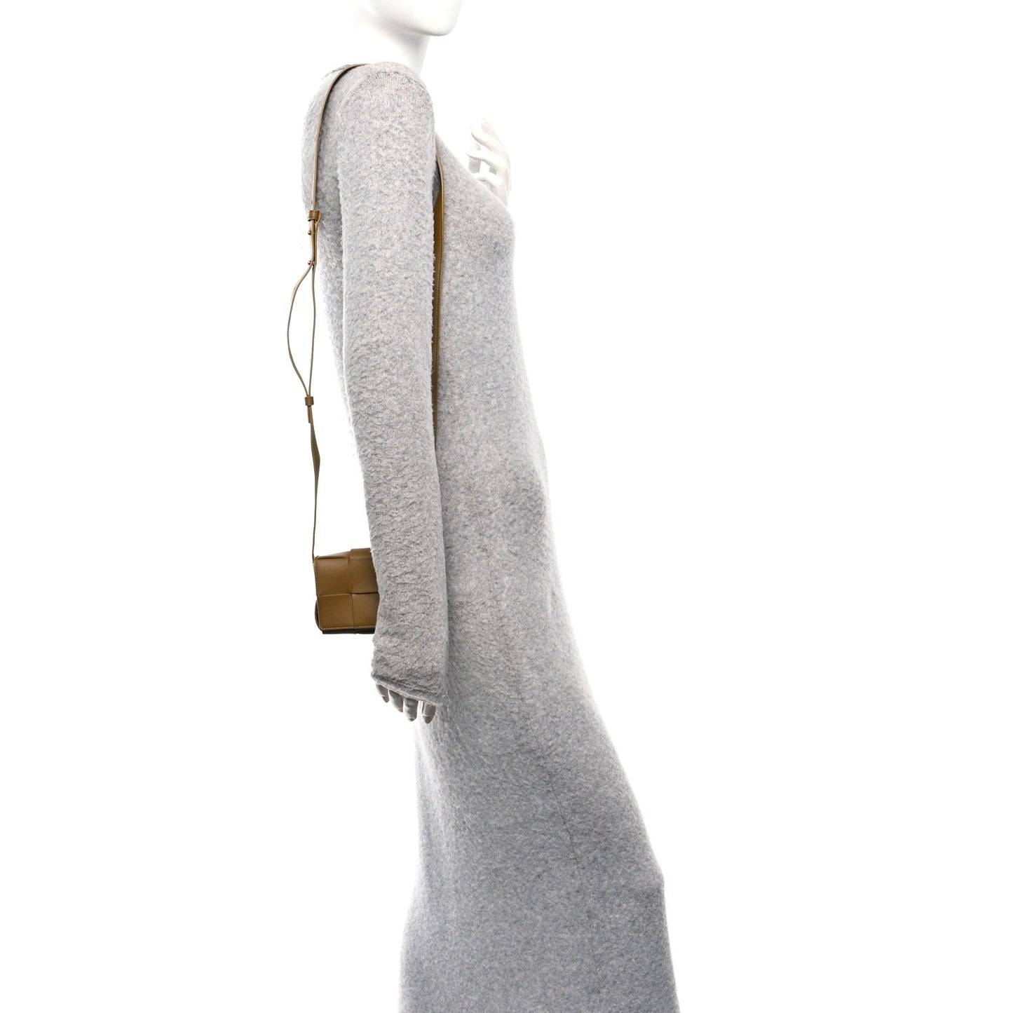 Lambskin Maxi Intrecciato Extra Mini Cassette Crossbody Bag Ochre