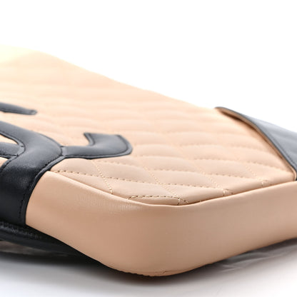 Chanel Calfskin Quilted Medium Cambon Messenger Beige Black 7 of 8