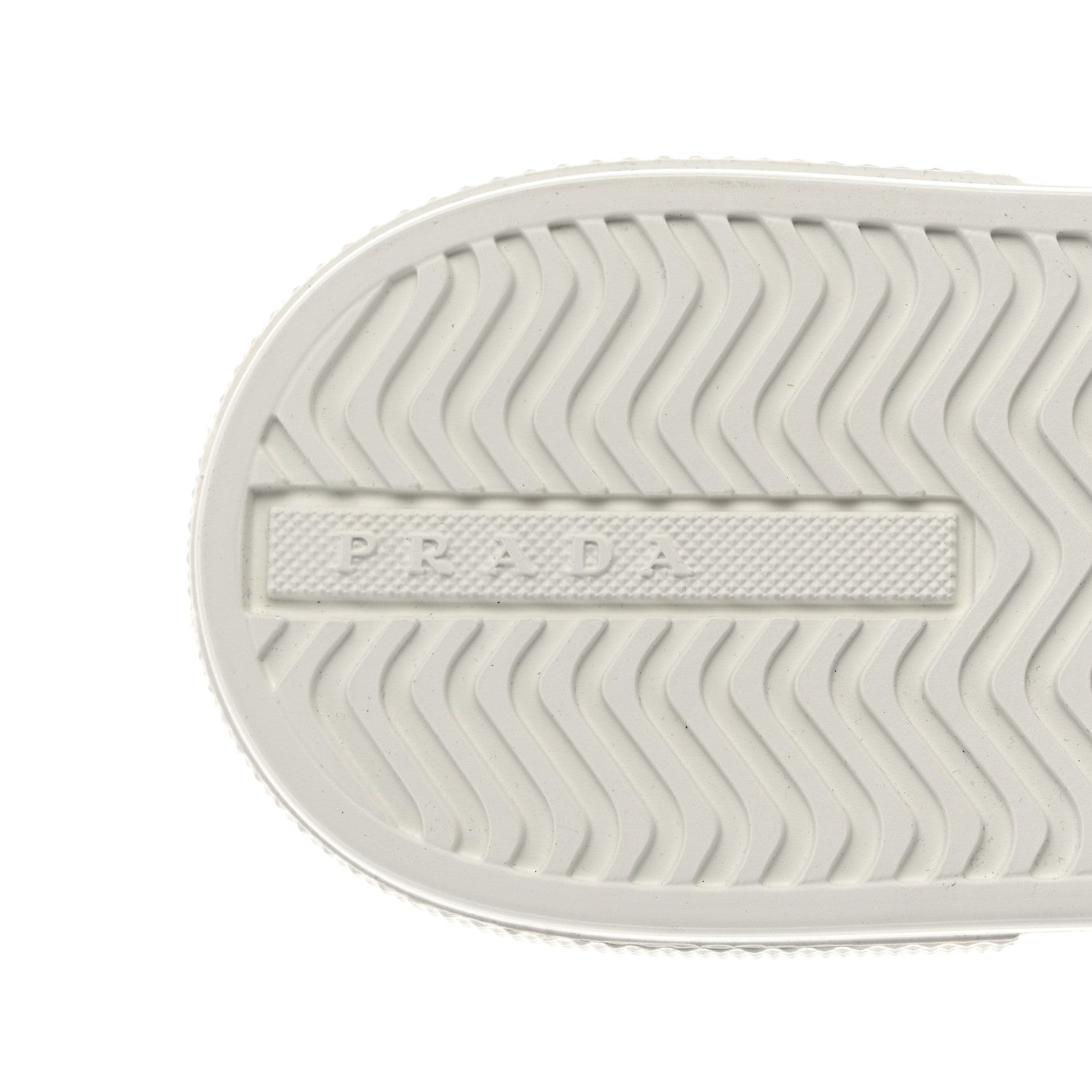 Prada Vitello Soft Logo 45mm Platform Sneakers 38.5 White Pink 7 of 9