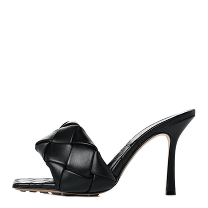 Bottega Veneta Nappa Maxi Intrecciato Lido Mule Sandals 40.5 Black 1 of 7