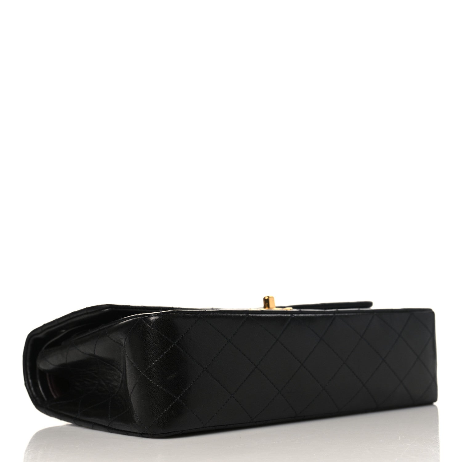 Chanel Lambskin Quilted Medium Double Flap Black 4 of 11