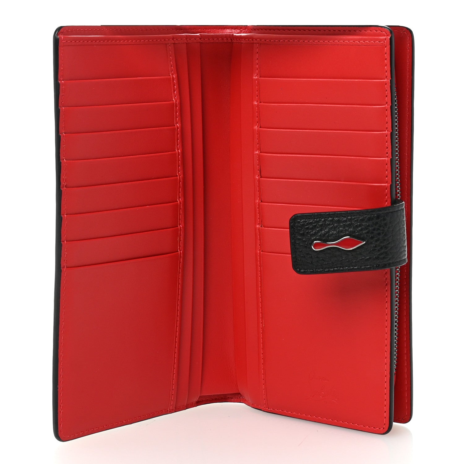 Christian Louboutin Calfskin Paloma Wallet Black 5 of 8