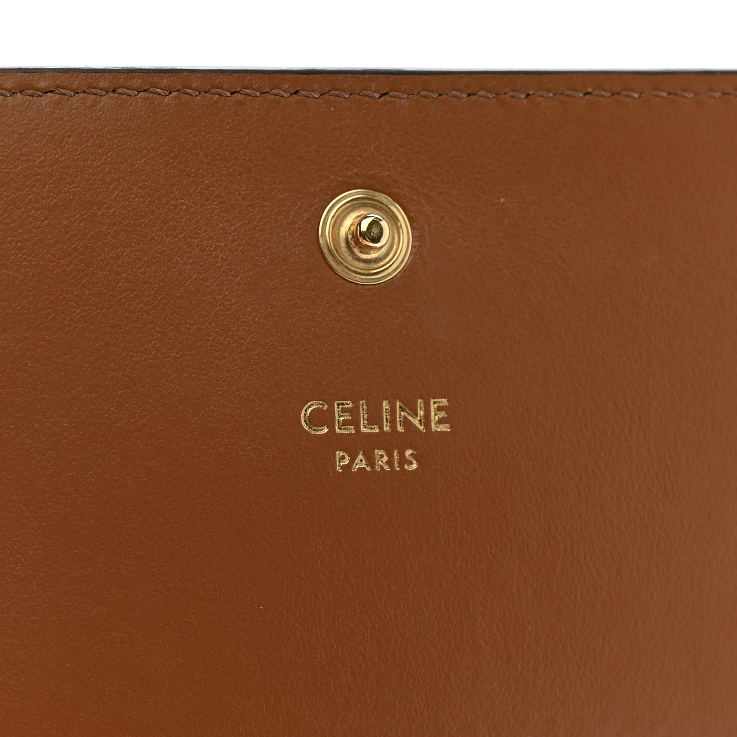 Canvas Triomphe Compact Wallet Tan