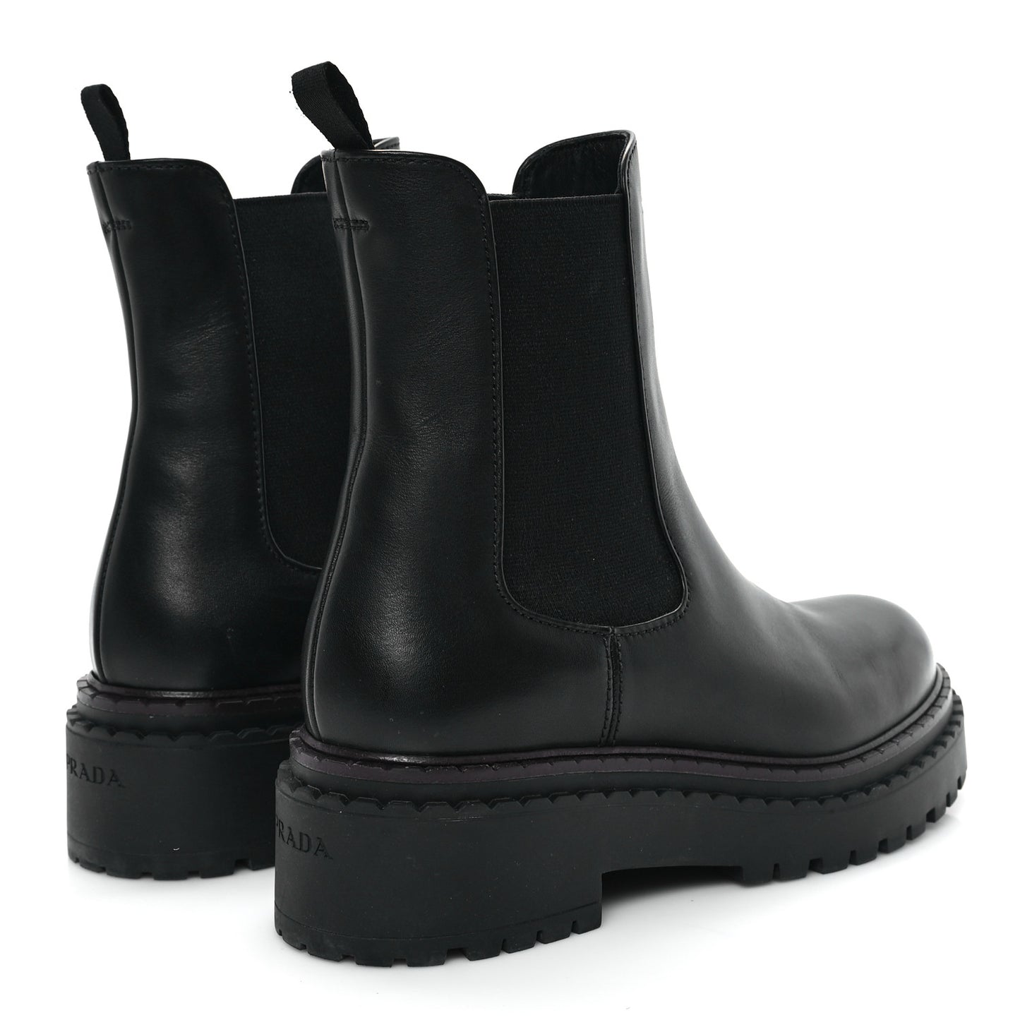 Spazzolato Metal Triangle Logo 50mm Chelsea Boots 37 Black