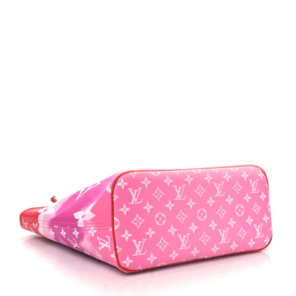 Louis Vuitton Monogram Escale Neverfull MM Rouge 4 of 8