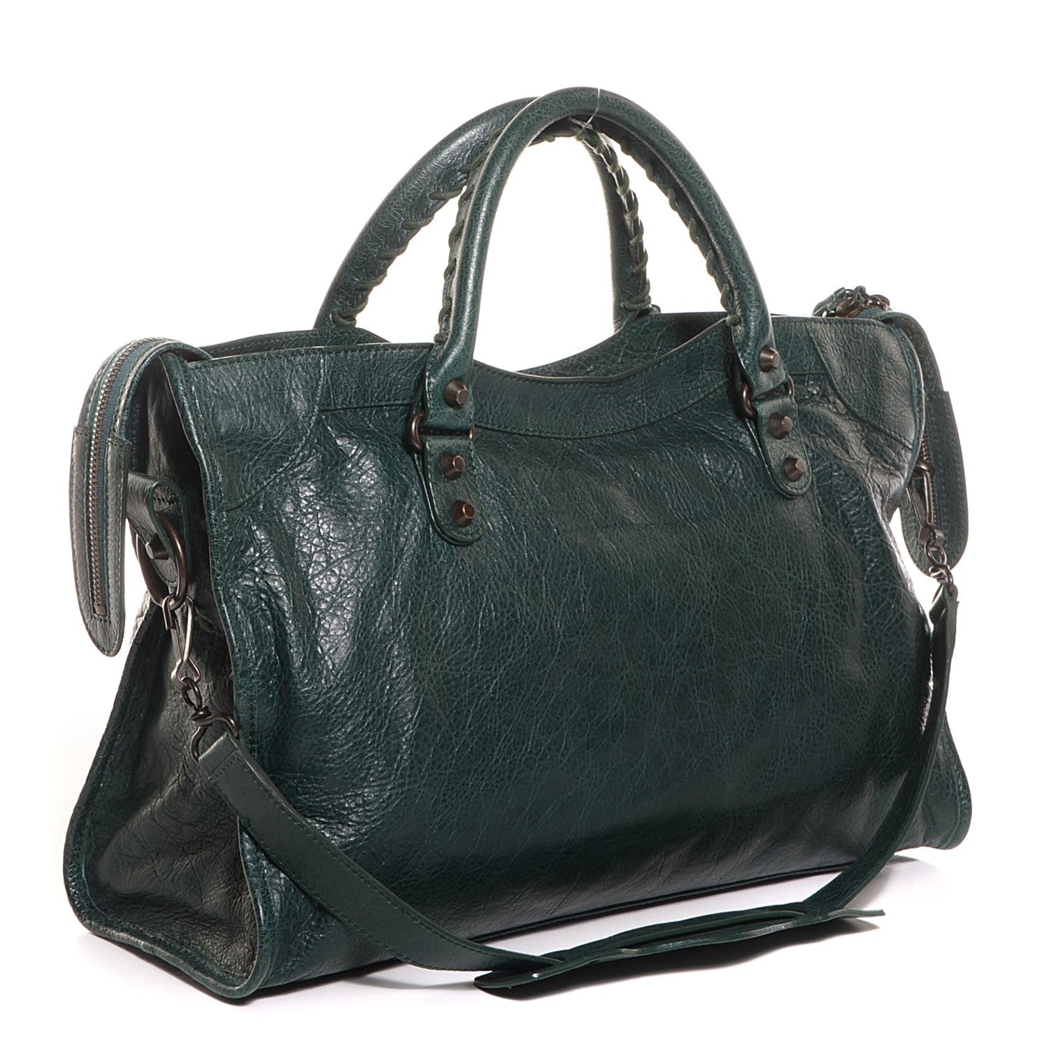 Balenciaga Agneau Classic Hardware City Poker Fonce 3 of 12