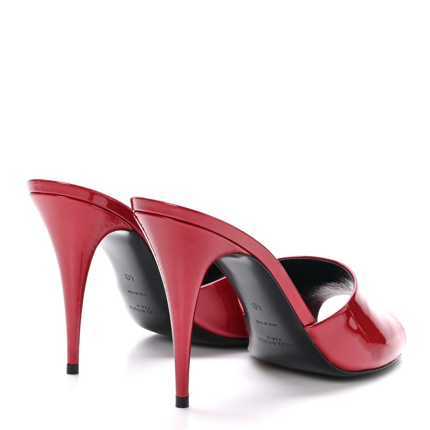 Vernice Gloss La 16 95 Mule Sandals 40 Tibet Red