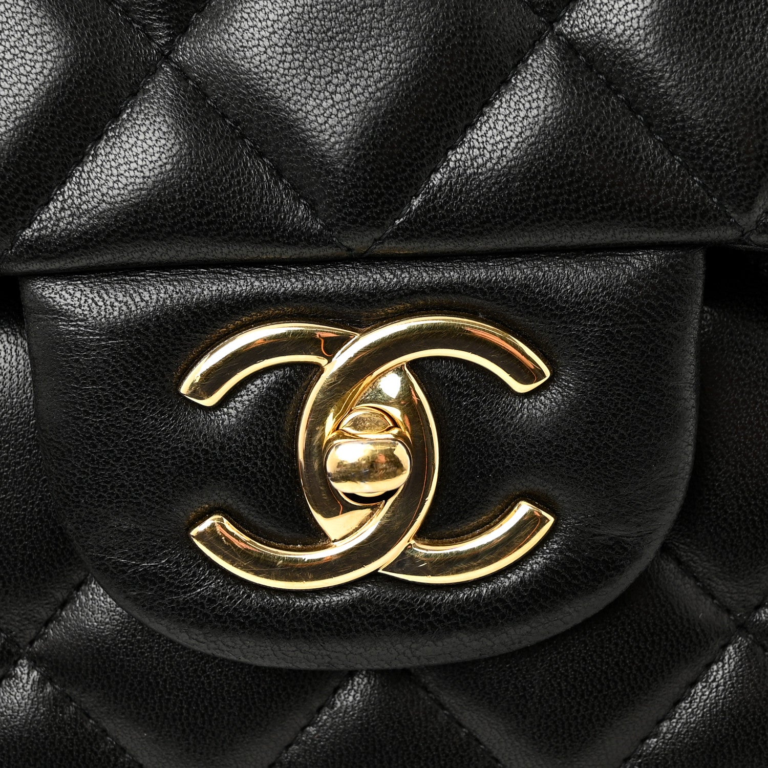 Chanel Lambskin Quilted Maxi Double Flap Black 11 of 13