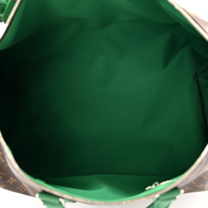 Louis Vuitton Monogram Macassar LV Colormania Keepall Bandouliere 50 Green 4 of 7