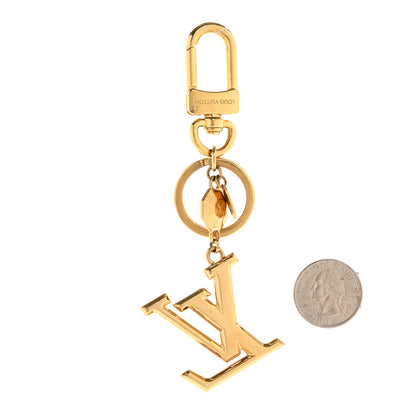 Louis Vuitton LV Facettes Bag Charm Key Holder Gold 2 of 4