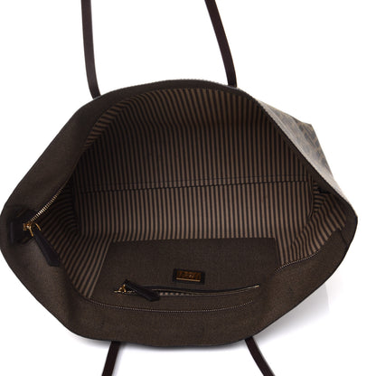Fendi Zucca Spalmati Medium Roll Tote Tobacco Moro 5 of 10