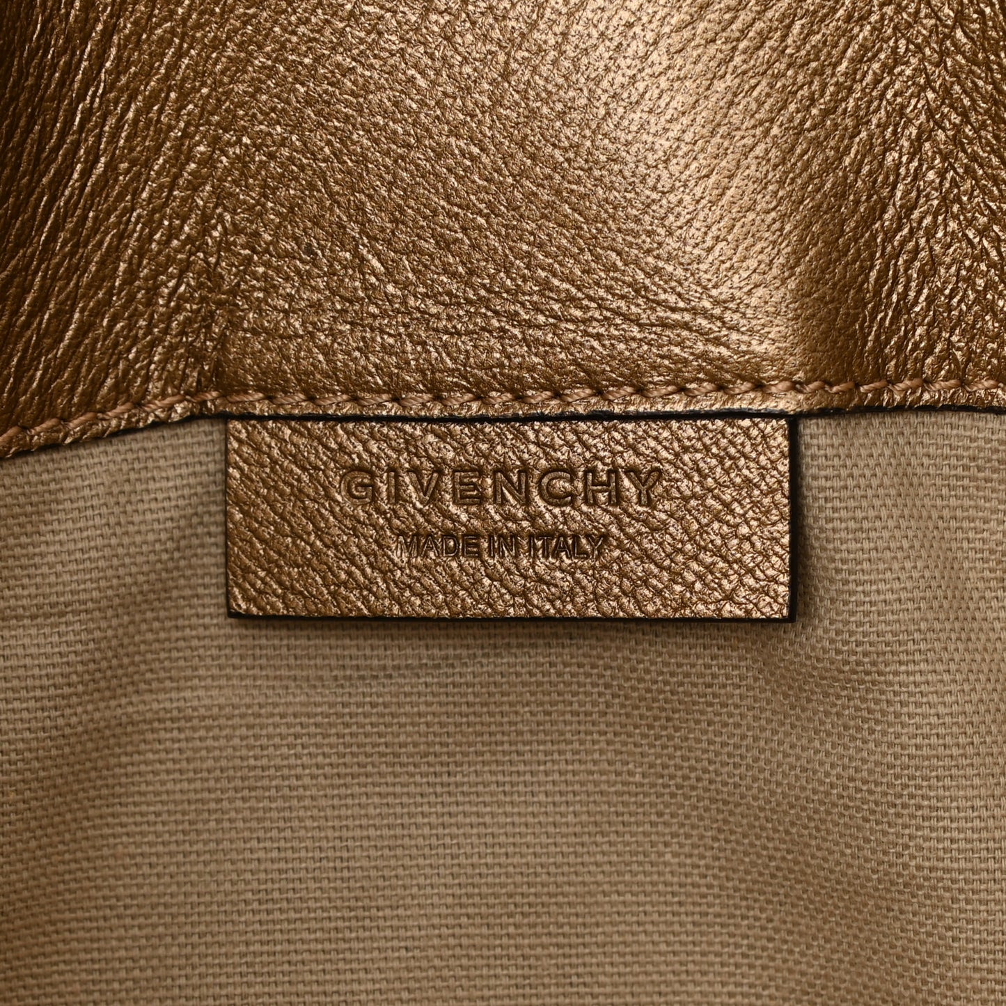 Sugar Goatskin Medium Antigona Envelope Clutch Old Gold