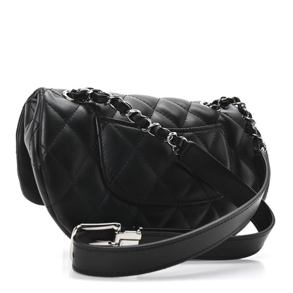 Chanel Calfskin Quilted CC Uniform Flap Belt Bag Black 3 of 10