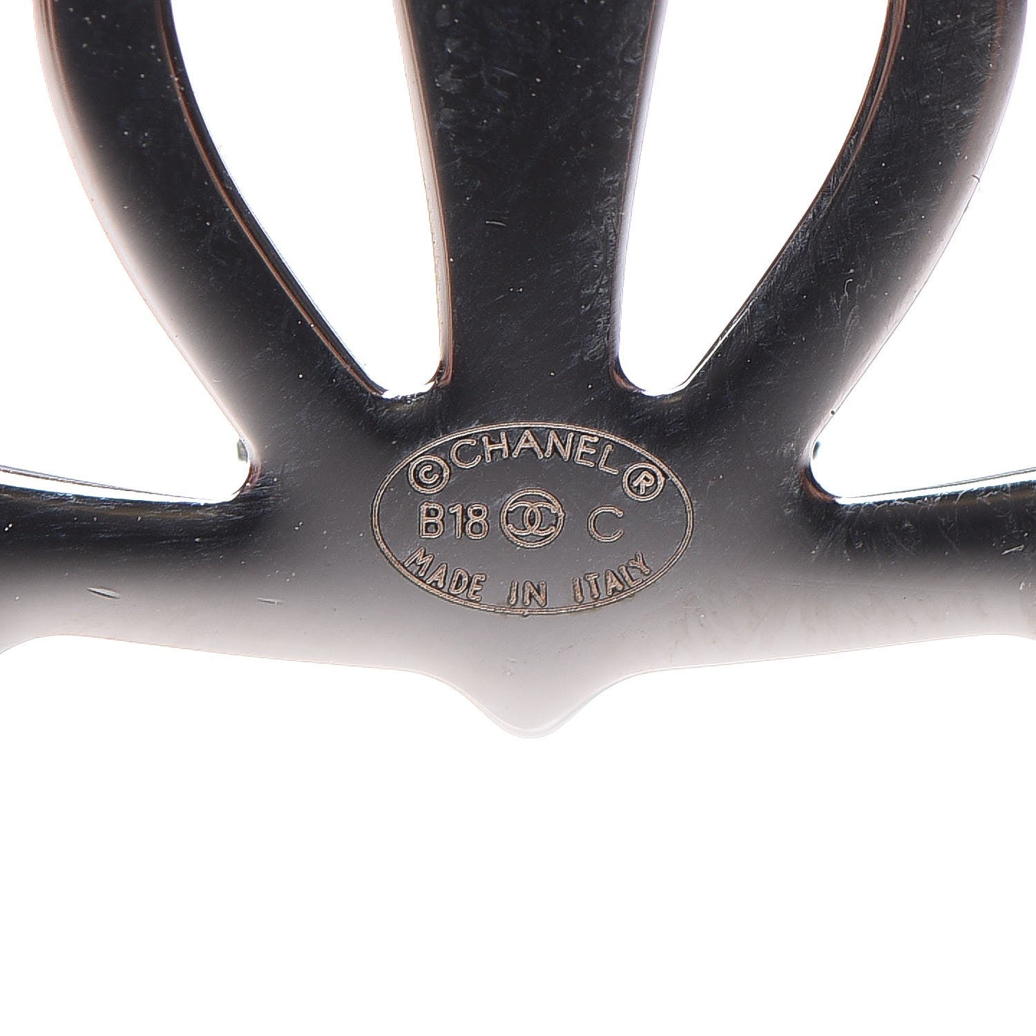 Chanel Strass Crystal Owl CC Brooch Purple Ruthenium 5 of 6