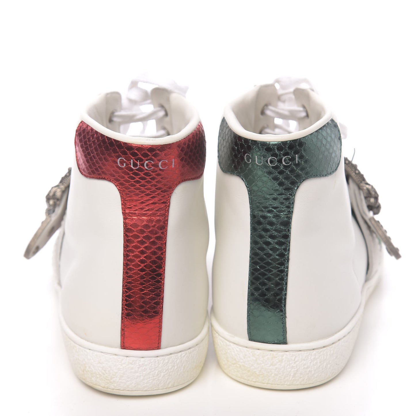 Calfskin Ayers Web Mens Dionysus High Top Sneakers 10.5 White