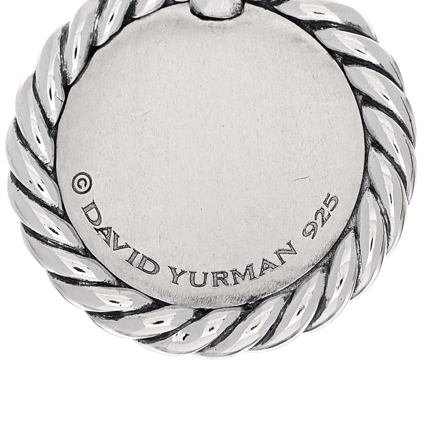 David Yurman Sterling Silver Diamond Initial K Charm 3 of 4