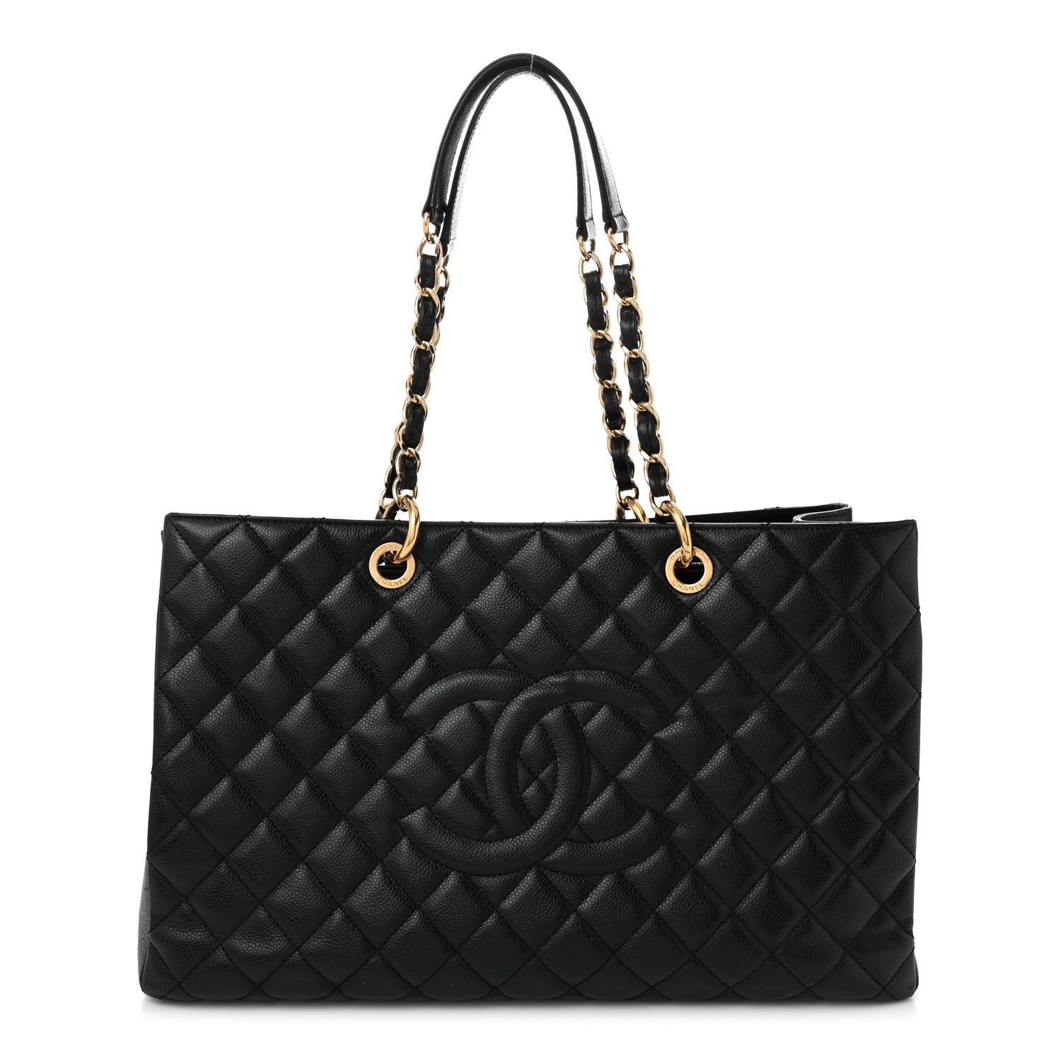 Chanel Caviar Quilted XL Grand Shopping Tote GST Black 1 of 10