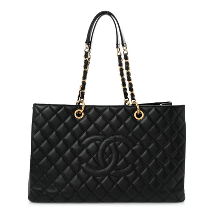 Chanel Caviar Quilted XL Grand Shopping Tote GST Black 1 of 10
