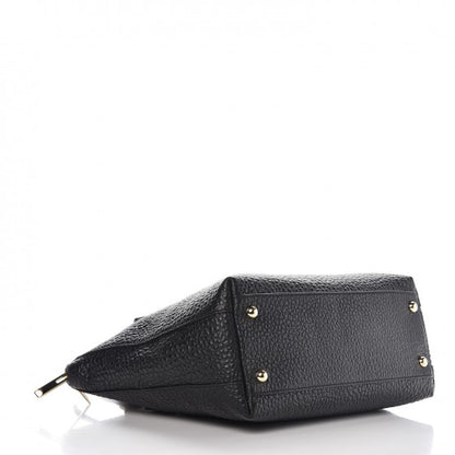 Burberry Signature Grain Calfskin Medium Welburn Tote Black 4 of 8