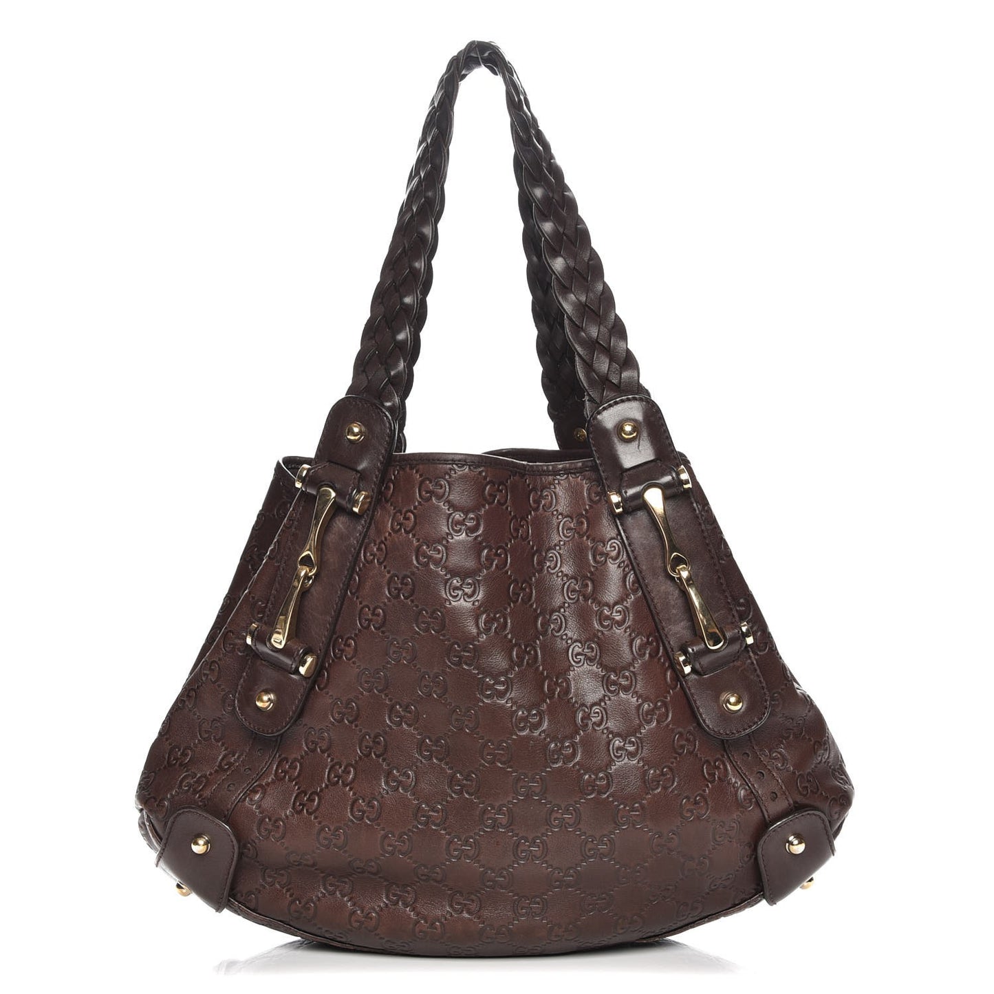 Guccissima Small Pelham Shoulder Bag Chocolate