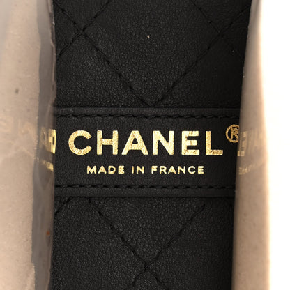 Chanel Lambskin PVC Sand By The Sea Flap With Pearl Strap Black 6 of 11
