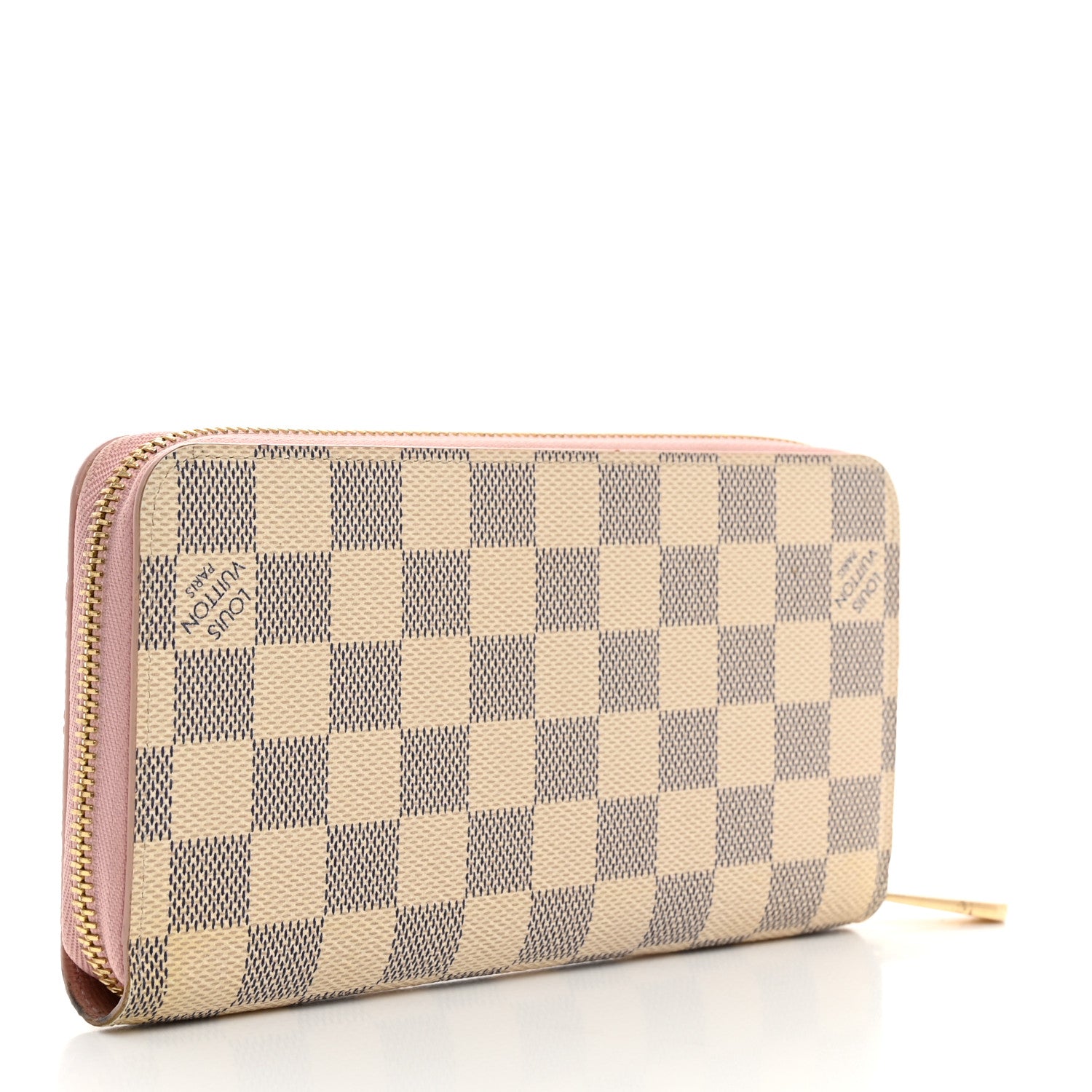 Louis Vuitton Damier Azur Zippy Wallet Rose Ballerine 3 of 7