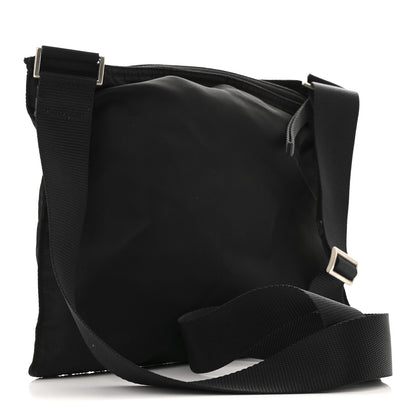 Prada Nylon Vela Flat Messenger Bag Black 3 of 13