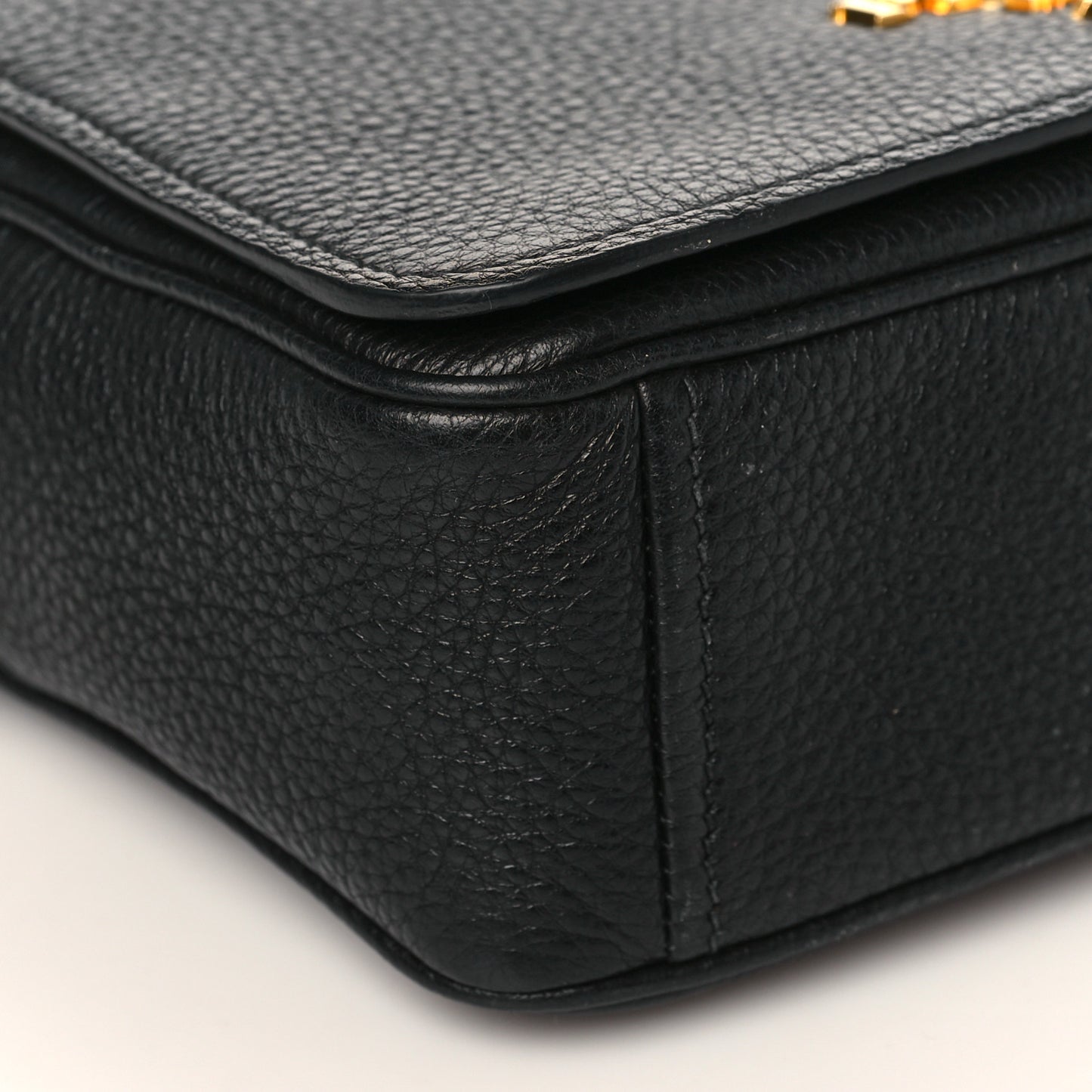 Vitello Phenix Crossbody Bag Black