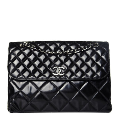 Chanel Vinyl Quilted In the Business Flap Bag Black 1 of 9