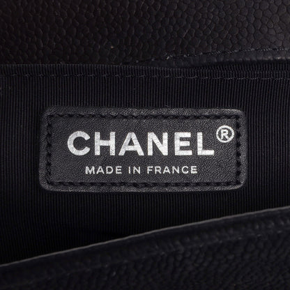 Chanel Iridescent Caviar Medium Boy Flap Black 6 of 8