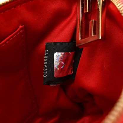 Fendi Zucca Quilted Pochette Tobacco Red 8 of 12