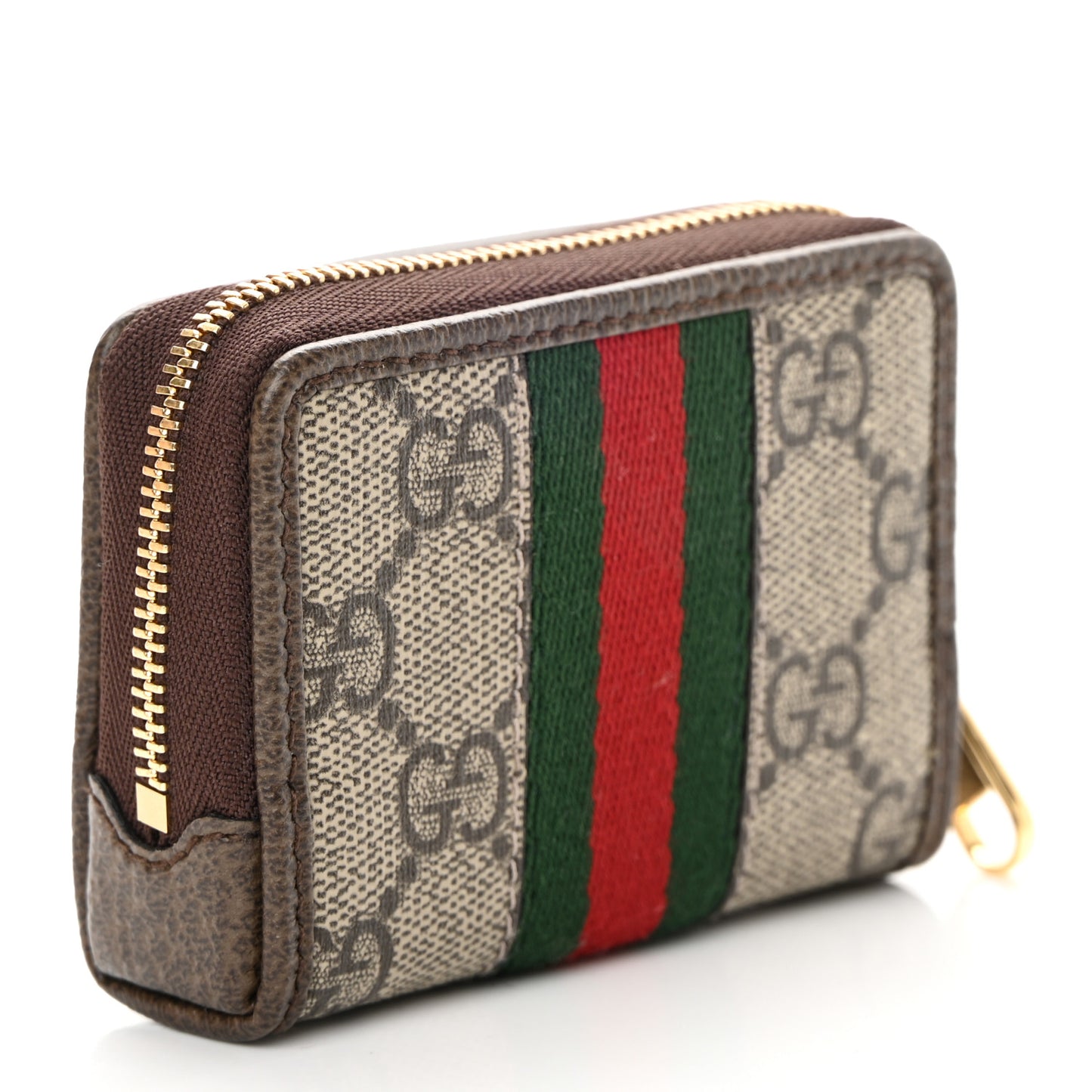 GG Supreme Monogram Web Ophidia Playing Card Case Beige New Acero