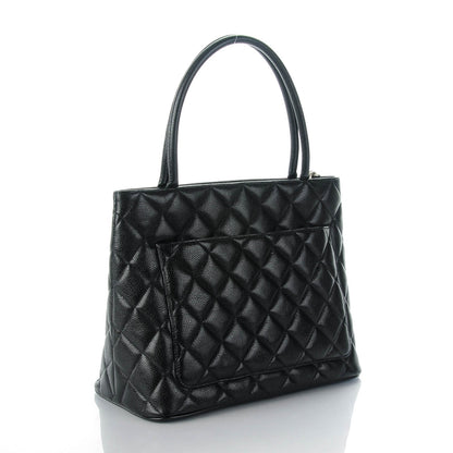 Chanel Caviar Quilted Medallion Tote Black 3 of 8
