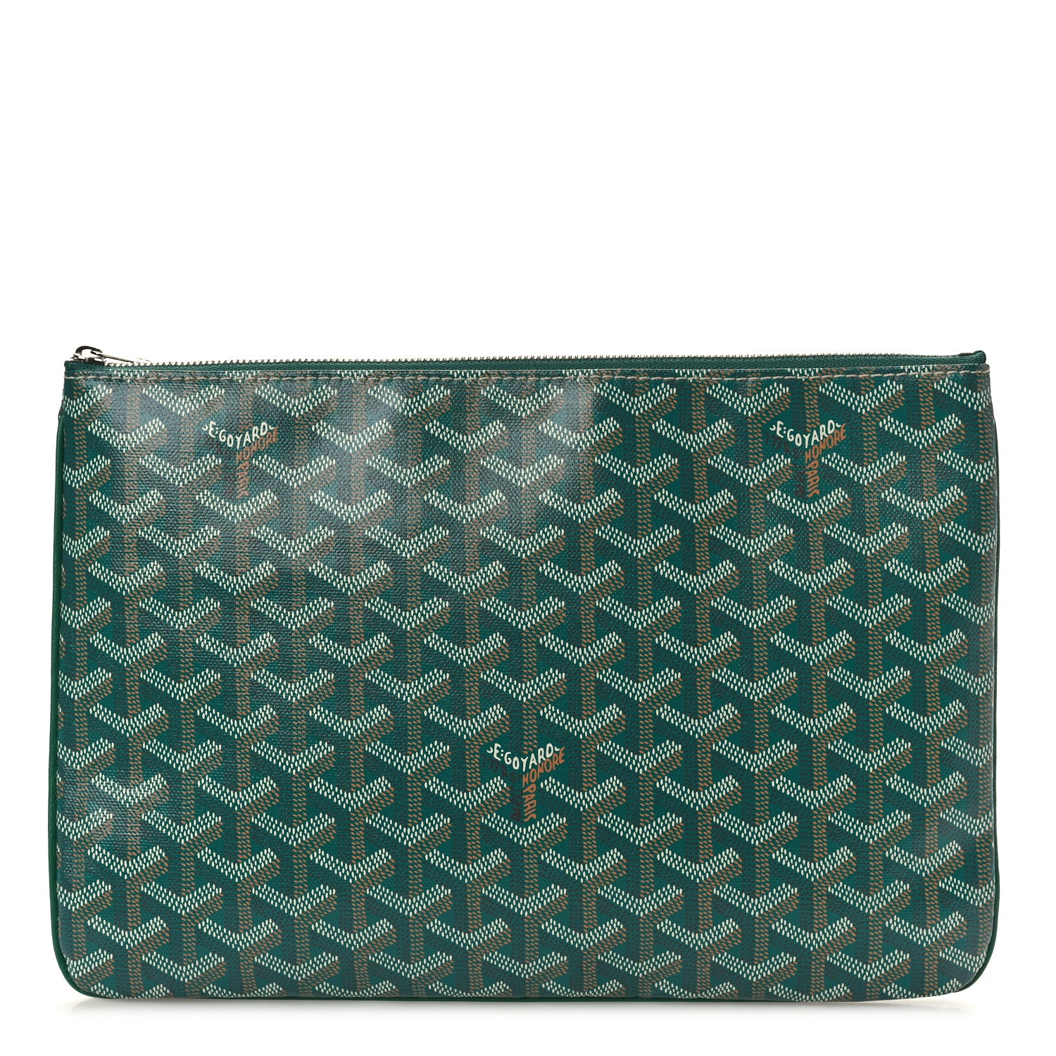 Goyard Goyardine Senat Pochette MM Green 1 of 7