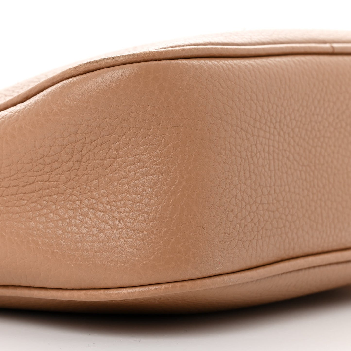 Pebbled Calfskin Small Soho Disco Bag Camelia